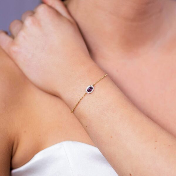 Lily and Rose-Petite Moon bracelet – Iris – Ορείχαλκος