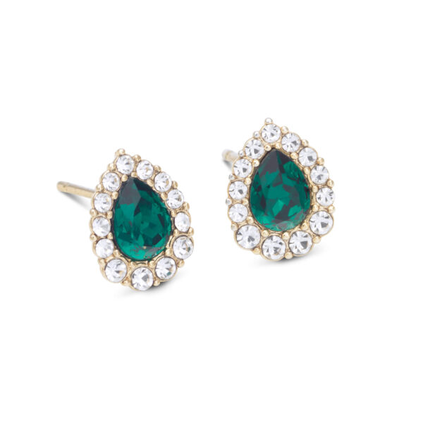 Lily and Rose-Amelie earrings – Emerald- Ορείχαλκος