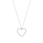 edblad rope heart necklace m steel pi 123519