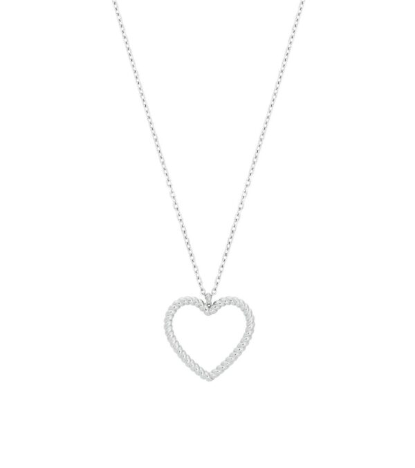 edblad rope heart necklace m steel pi 123519