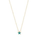 EDBLAD-Sky Kids Blue Gold παιδικό κολιέ-Επιχρυσωμένο ατσάλι 14Κ