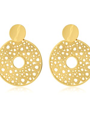 JOOLS-Γυναικεία σκουλαρίκια επιχρυσωμένα-Ασήμι 925