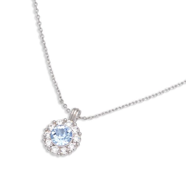 LILY AND ROSE-Sofia necklace – Light sapphire-Ορείχαλκος