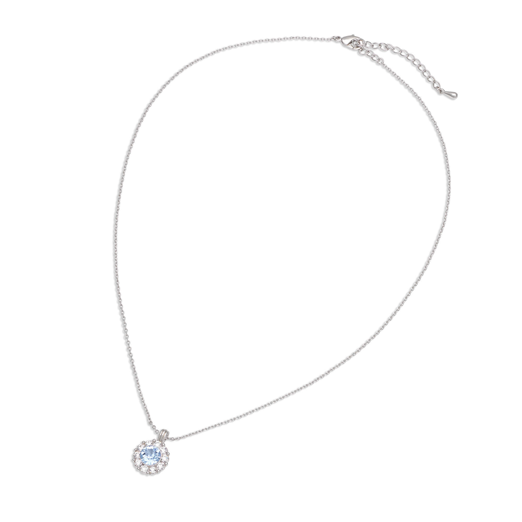 LILY AND ROSE-Sofia necklace – Light sapphire-Ορείχαλκος