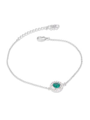 LILY AND ROSE-Miss Miranda bracelet – Emerald (Silver)-Ορείχαλκος