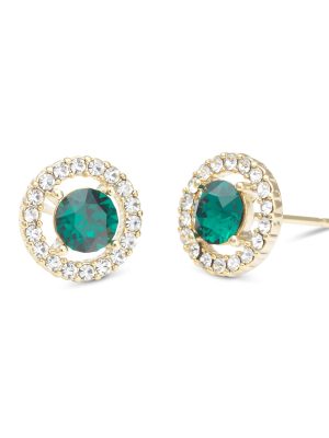 LILY AND ROSE-Miss Miranda earrings – Emerald (Gold)-Επιχρυσωμένος ορείχαλκος