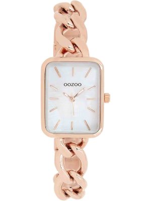OOZOO-Timepieces Rose Gold Metallic Bracelet-Ατσάλι