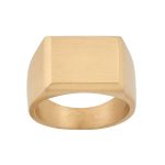 EDBLAD-Cole Signet Ring Matt Gold-Ανδρικό δαχτυλίδι ατσάλι 14K