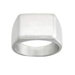 EDBLAD-Cole Signet Ring Matt Steel-Ανδρικό δαχτυλίδι ατσάλι