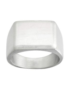 EDBLAD-Cole Signet Ring Matt Steel-Ανδρικό δαχτυλίδι ατσάλι