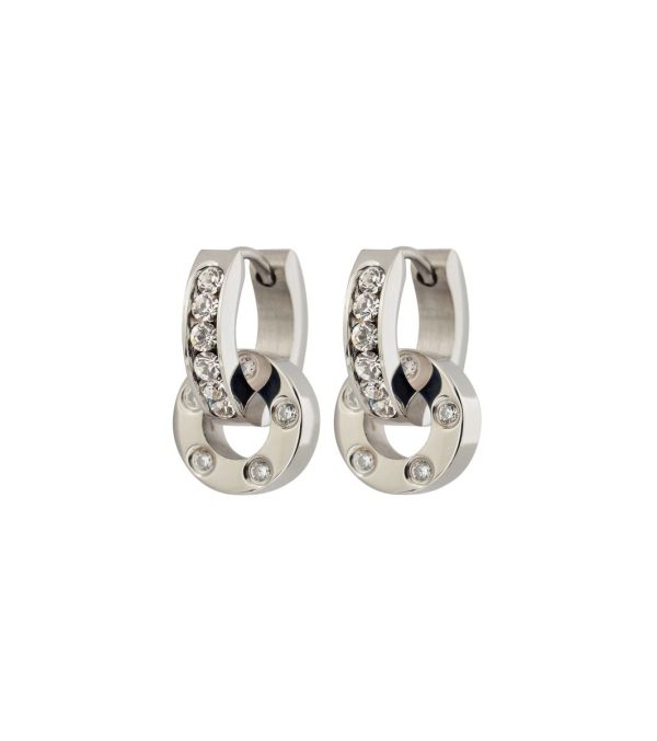 EDBLAD-Ida Orbit Earrings steel-Χειρουργικό ατσάλι