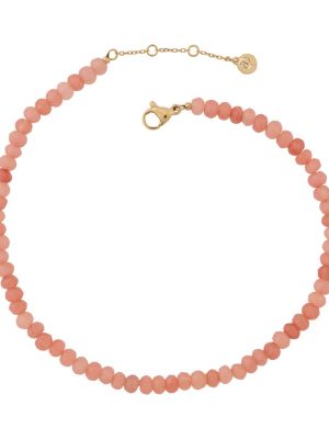 EDBLAD-Summer Beads Anklet Pink Gold-Xειρουργικό ατσάλι