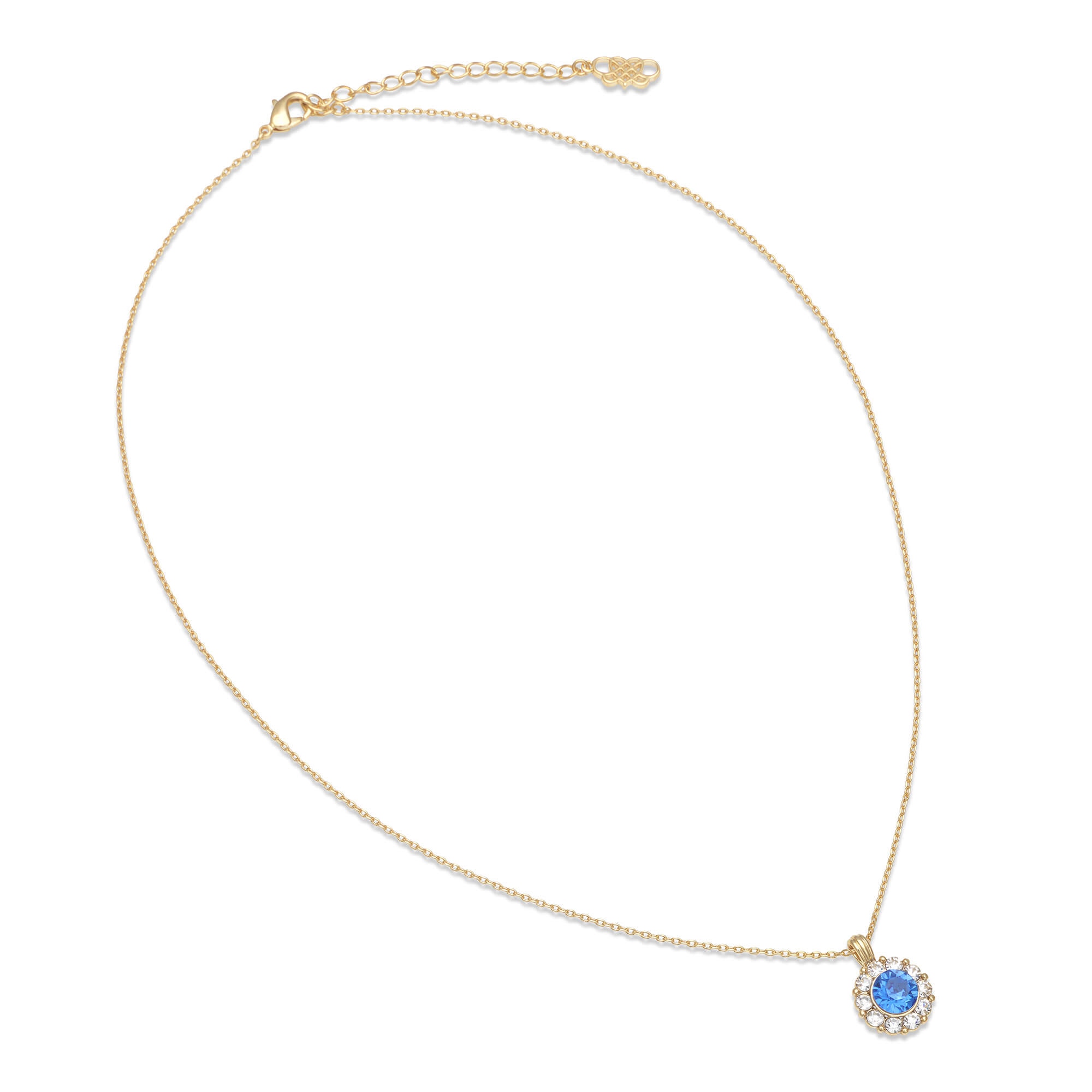 LILY AND ROSE-SOFIA NECKLACE – SAPPHIRE (GOLD)-Επιχρυσωμένος ορείχαλκος