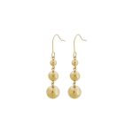 EDBLAD-Bead Earrings Gold-Επιχρυσωμένο χειρουργικό ατσάλι 14Κ