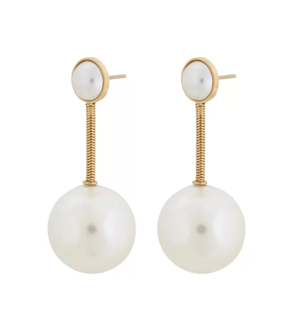 EDBLAD-Globe Earrings Maxi Gold-Χειρουργικό ατσάλι 14Κ