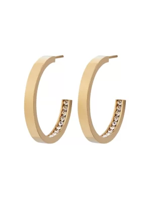 EDBLAD-Monaco Earrings Small Gold-Επιχρυσωμένο χειρουργικό ατσάλι 14Κ