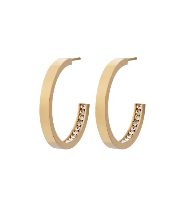 EDBLAD-Monaco Earrings Small Gold-Επιχρυσωμένο χειρουργικό ατσάλι 14Κ