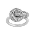 EDBLAD-Redondo Sparkle Ring Rhodium-Xειρουργικό ατσάλι