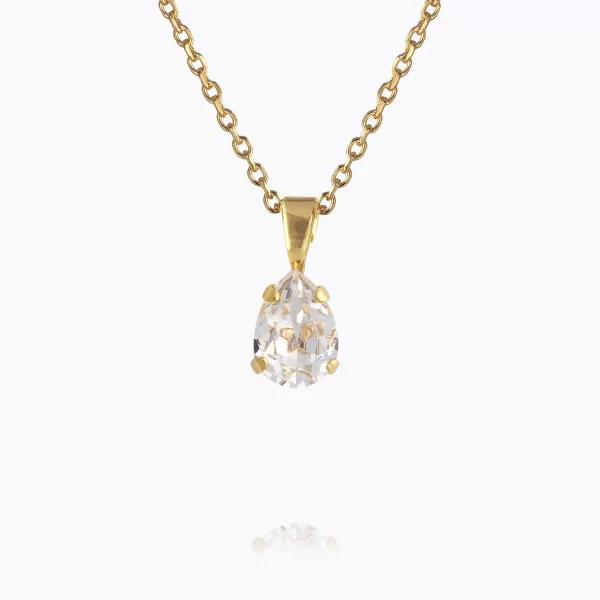 CAROLINE SVEDBOM-FLOWER GIRL NECKLACE GOLD-CRYSTAL-Επιχρυσωμένος ορείχαλκος 18Κ