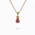 CAROLINE SVEDBOM-LEAH NECKLACE GOLD-ROSE COMBO-Επιχρυσωμένος ορείχαλκος 18Κ