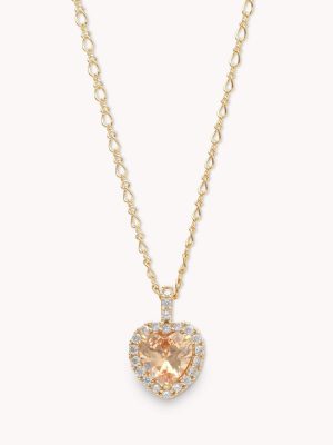 LILY AND ROSE-Delphine necklace – Light champagne-Επιχρυσωμένος ορείχαλκος