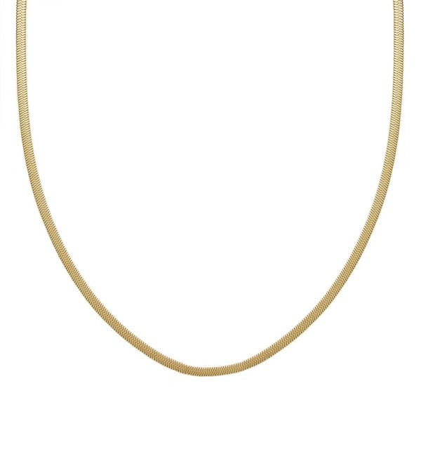 EDBLAD-Chain Herringbone 45 cm Gold-Επιχρυσωμένο χειρουργικό ατσάλι 14Κ