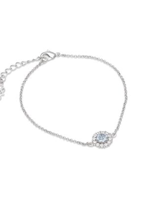 LILY AND ROSE-Celeste bracelet – Light sapphire-Ορείχαλκος