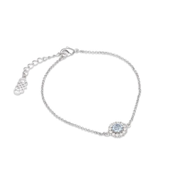 LILY AND ROSE-Celeste bracelet – Light sapphire-Ορείχαλκος