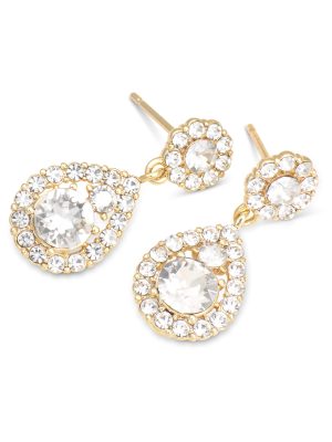 LILY AND ROSE-Petite Sofia earrings – Crystal (Gold)-Ορείχαλκος