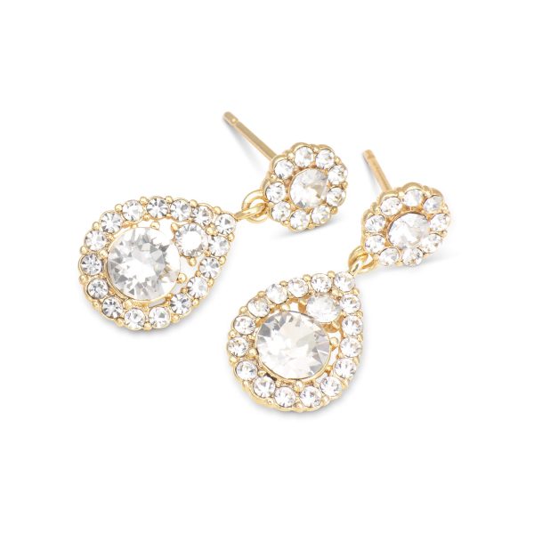 LILY AND ROSE-Petite Sofia earrings – Crystal (Gold)-Ορείχαλκος