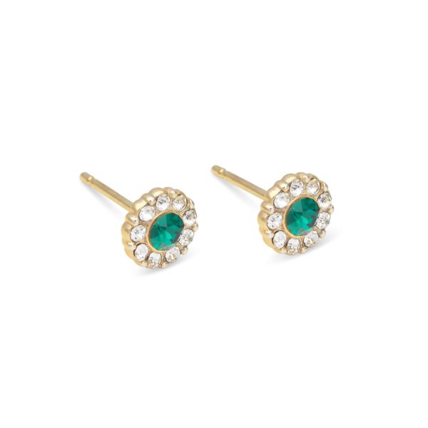 LILY AND ROSE-Petite Miss Sofia earrings – Emerald-Ορείχαλκος