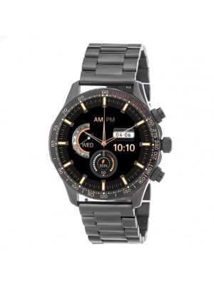 3GUYS-Smartwatch Black Stainless Steel Bracelet-Ατσάλι