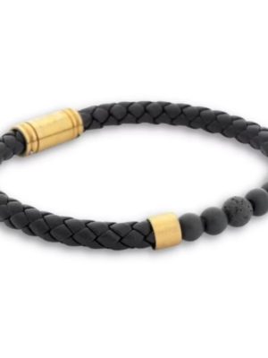 BILLGREN-Lorenzo | Leather bracelet-Ατσάλι/Δερματίνη