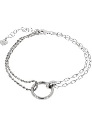 OOZOO-Vintage Silver Metallic Bracelet-Ατσάλι