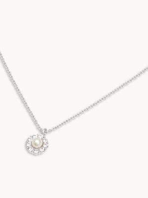 LILY AND ROSE-Petite Miss Sofia pearl necklace – Crystal (Silver)-Ορείχαλκος