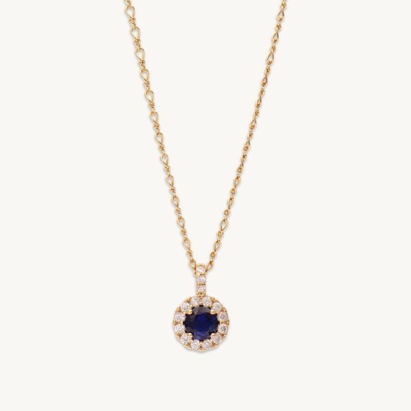 LILY AND ROSE-Laurie necklace - Sapphire-Ορείχαλκος