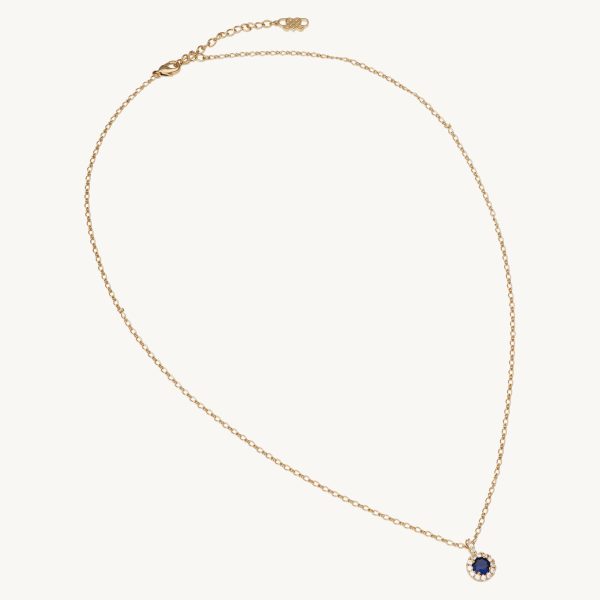 LILY AND ROSE-Laurie necklace - Sapphire-Ορείχαλκος - Εικόνα 4