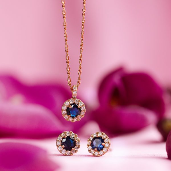 LILY AND ROSE-Laurie necklace - Sapphire-Ορείχαλκος - Εικόνα 2