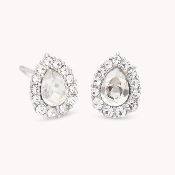 LILY AND ROSE-Amelie earrings – Crystal (Silver)-Ορείχαλκος