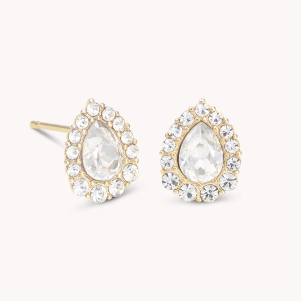 LILY AND ROSE-Amelie earrings – Crystal (Gold)-Ορείχαλκος