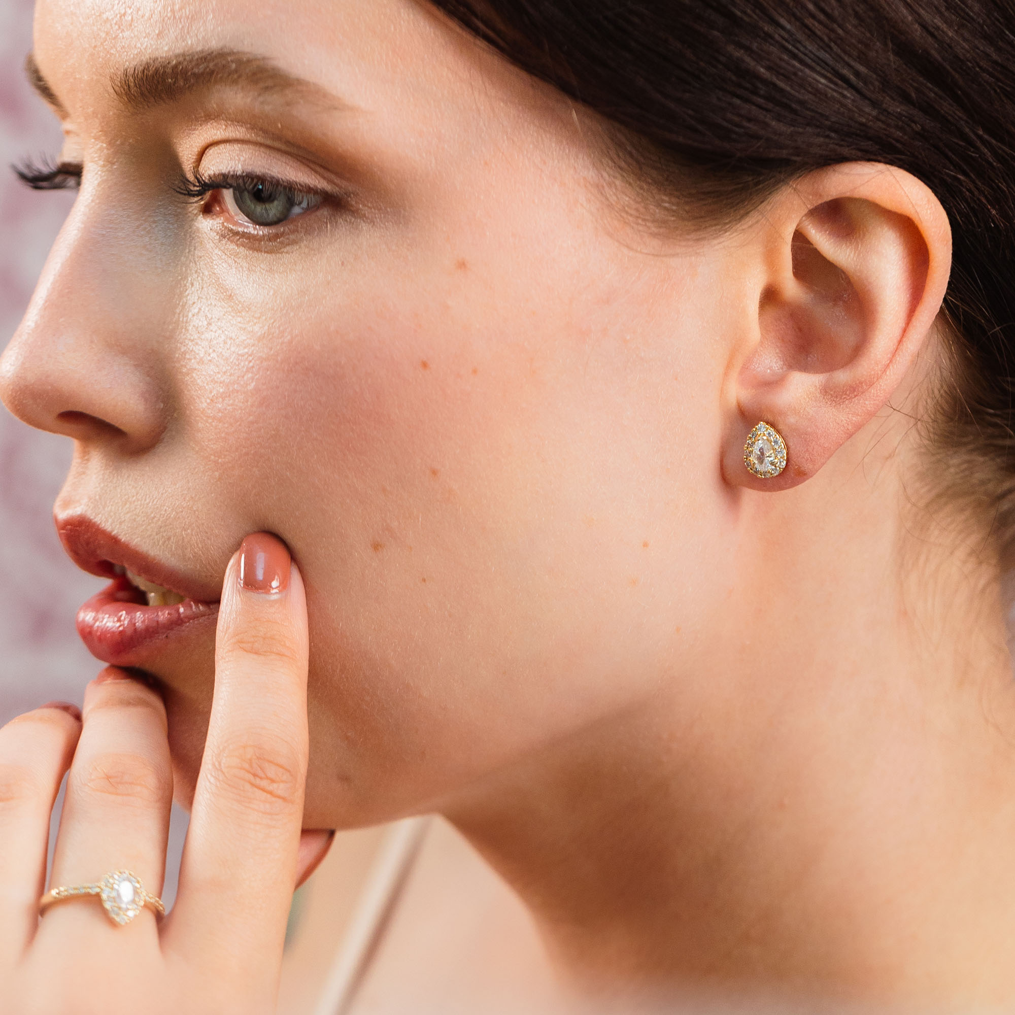 LILY AND ROSE-Bianca earrings – Crystal-Ορείχαλκος