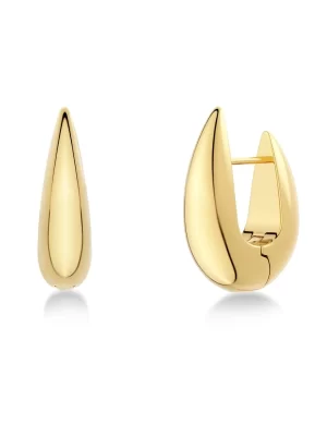 EDBLAD-Crest Hoops L Gold-Χειρουργικό ατσάλι 14K