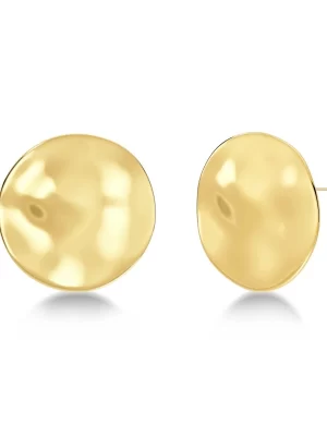 EDBLAD-Flowy Studs Maxi Gold-Χειρουργικό ατσάλι 14K