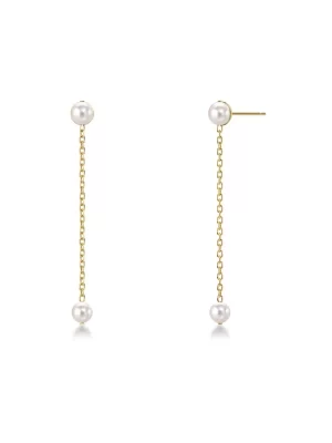 EDBLAD-Pearly Earrings Gold-Χειρουργικό ατσάλι 14K