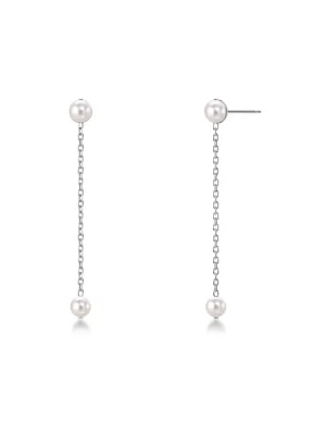 EDBLAD-Pearly Earrings Steel-Χειρουργικό ατσάλι