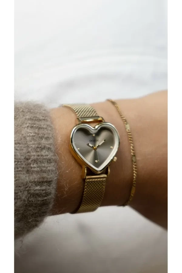 OOZOO-Ladies Heart Silver Bracelet-Ατσάλι