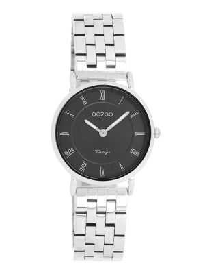 OOZOO-TIMEPIECES Vintage Silver Steel Bracelet-Ατσάλι