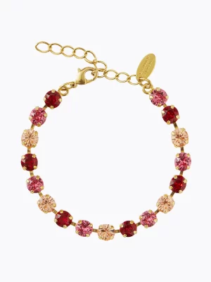 CAROLINE SVEDBOM-NICOLA BRACELET GOLD-SCARLET COMBO-Επιχρυσωμένος ορείχαλκος 14Κ