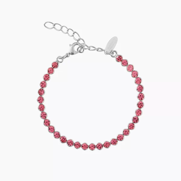 CAROLINE SVEDBOM-SAGA BRACELET RHODIUM-ROSE-Ορείχαλκος