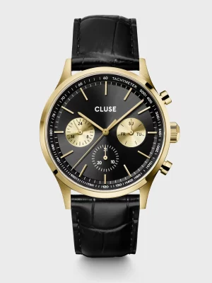 CLUSE-Anthéor Multifunction Watch- Ατσάλι/ δερματίνη